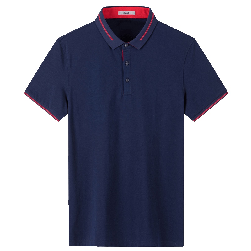 雪中飞夏季新款翻领短袖T恤休闲商务纯色polo衫