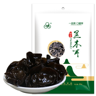 一品爽 黑木耳200g 东北特产木耳无根 凉拌菜食材 南北干货