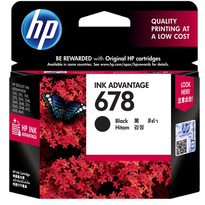 惠普（HP）CZ107AA 678黑色原装墨盒