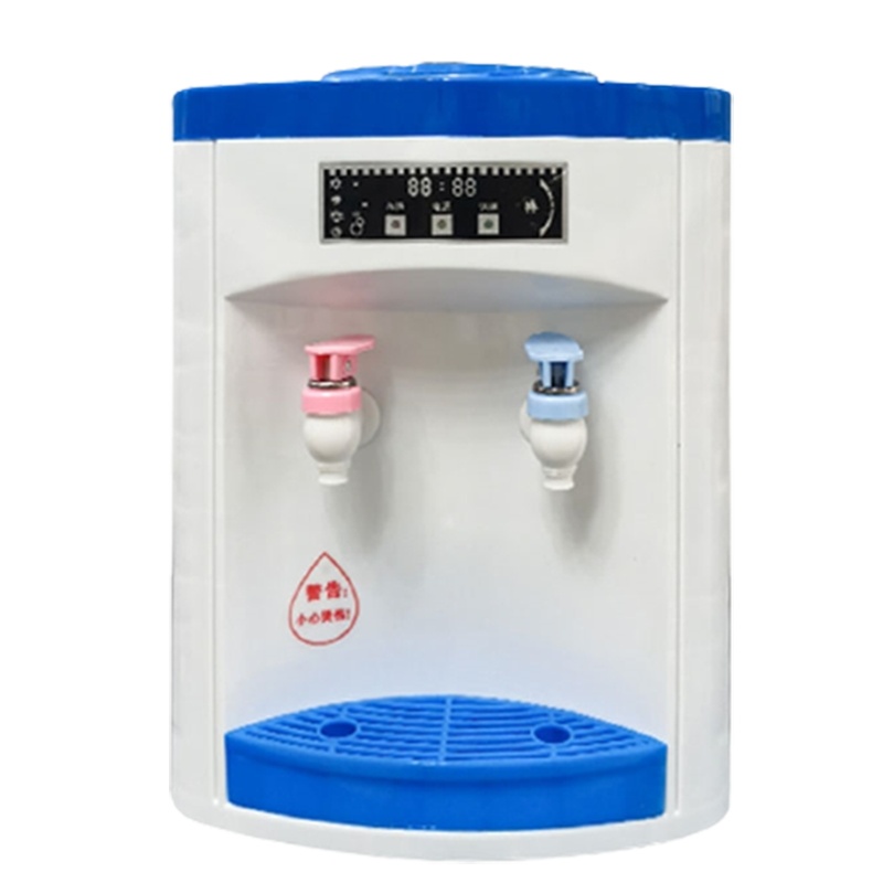 饮水机台式小型纳丽雅家用宿舍办公室迷你温热冰温热冷热制冷桶装水桌面_7号前置开关玫瑰金_温热