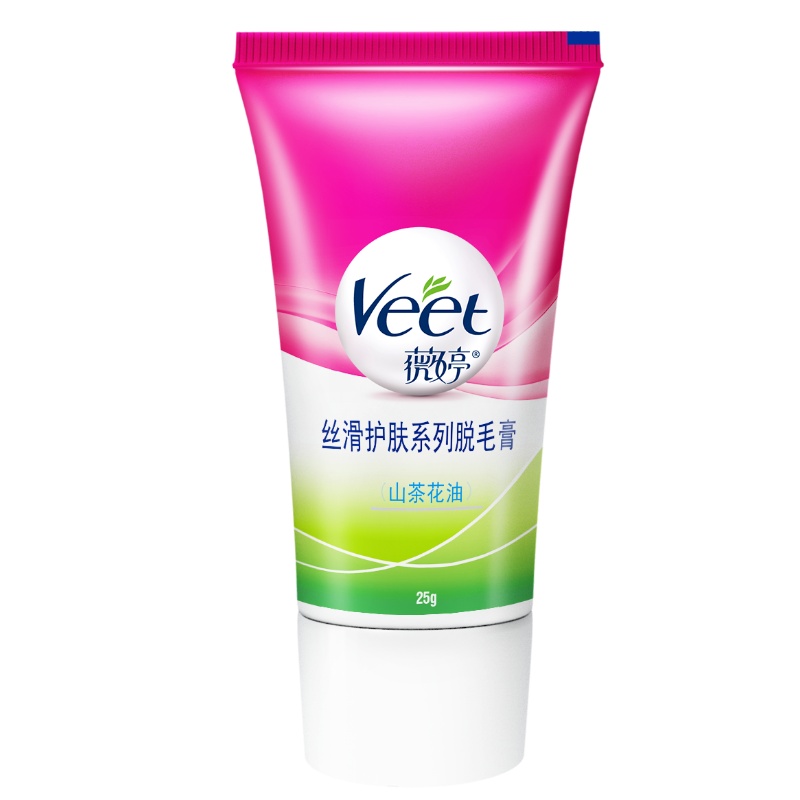 薇婷(VEET)植萃护肤山茶花油脱毛膏25g腋下男女士学生专用全身腿毛女非私处不永久神器