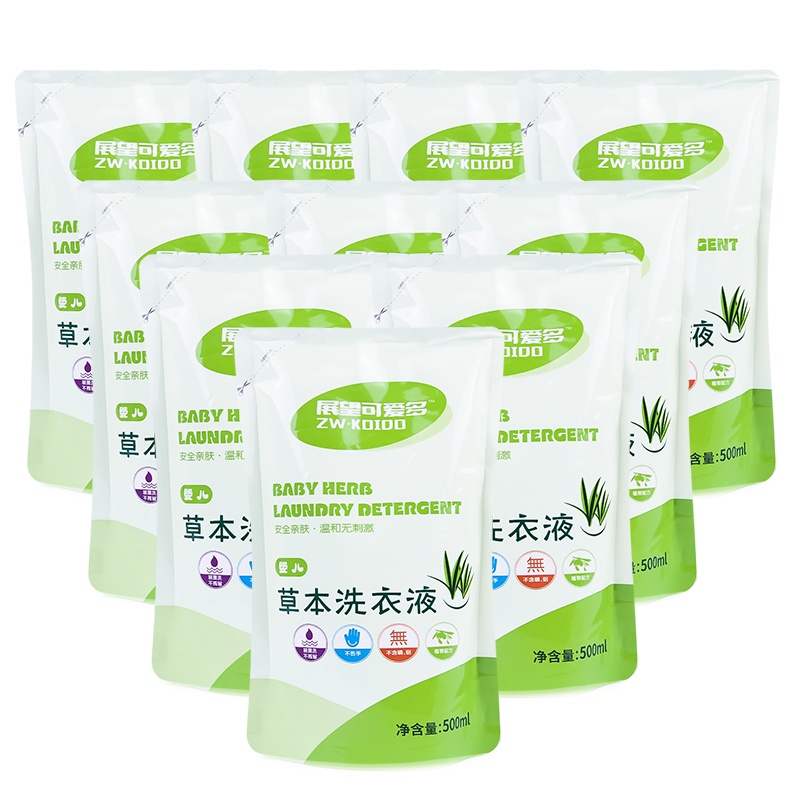 展望可爱多草本配方柔顺易漂洗衣液500ml*120袋
