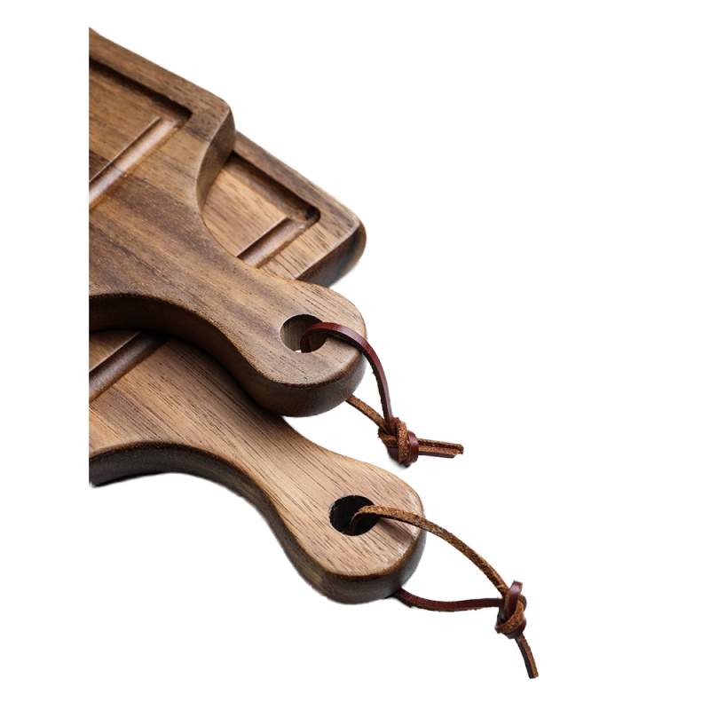 敬平(JING PING)日式相思木菜板案板单柄长方形实木砧板面包板水果托盘切菜板 单柄相思木砧板小号