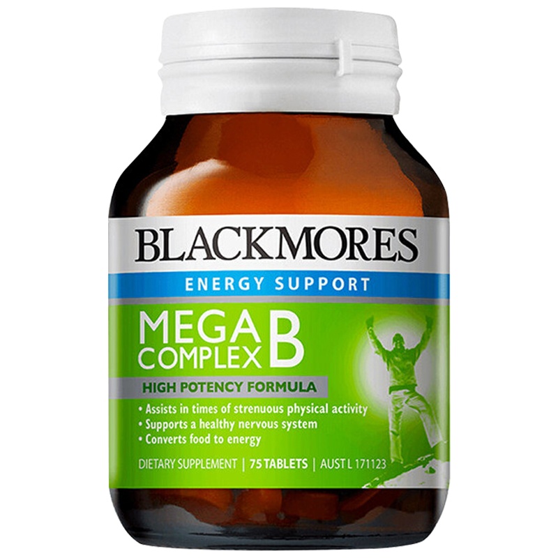 BLACKMORES/澳佳宝维生素B族75粒装上班族熬夜应酬必备