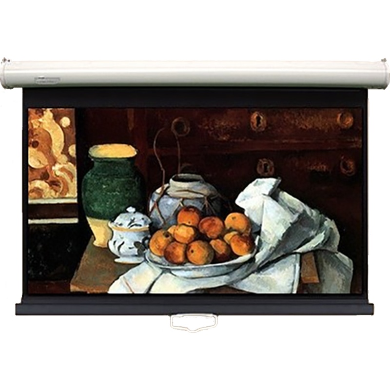 经科JK投影幕布YY2 84寸1:1手动自锁白塑幕投影机投影仪幕布