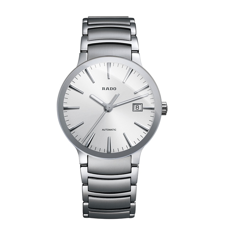 雷达(RADO)瑞士手表 晶萃系列自动机械男士腕表 38mm银白盘银色钢带 R30939103