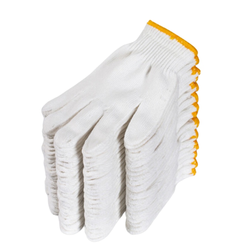 线手套劳保耐磨加厚工作工地干活劳动劳保男棉白纱尼龙保暖棉线手套 棉线手套 10双装