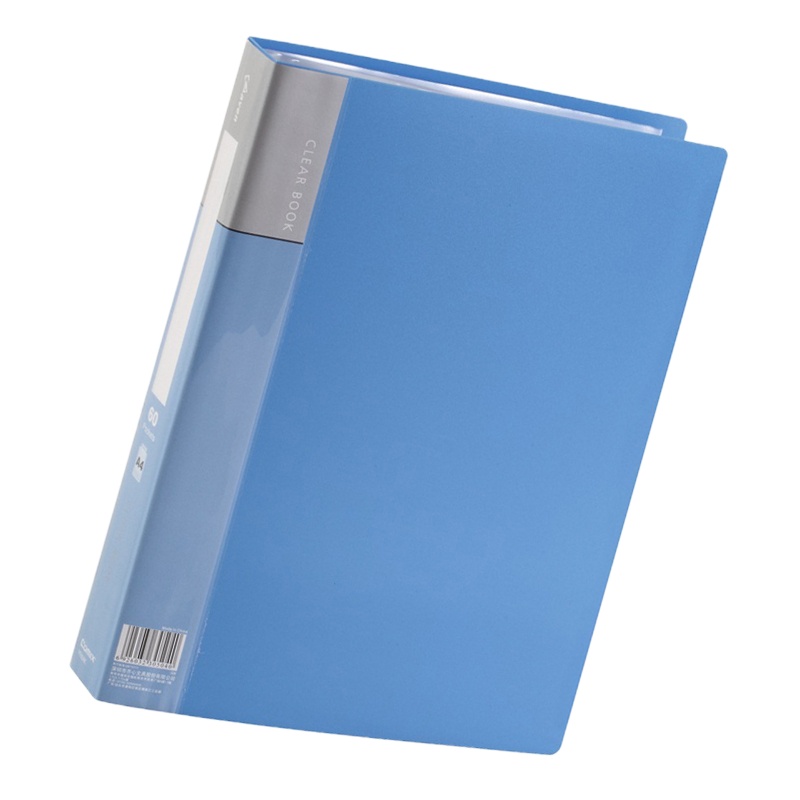 齐心(COMIX) PF60AK 60页资料册 A4文件页 文件册 插页文件袋 多层文件袋 蓝色(单个装)