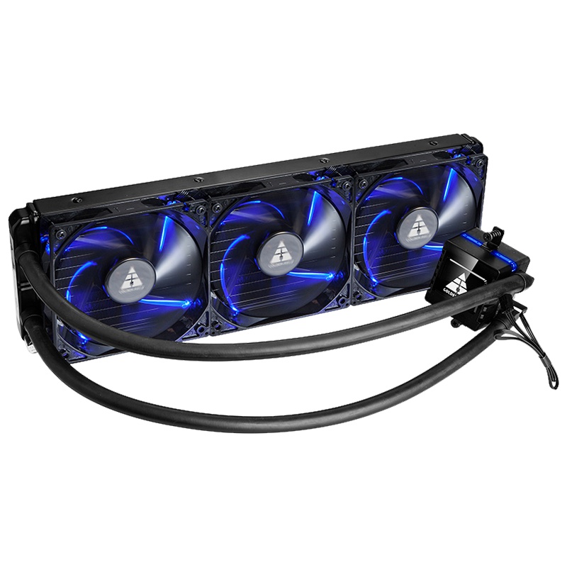 金河田寒冰360G升级版一体式CPU水冷散热器（多平台散热器/LED炫光风扇/静音强劲散热风扇）
