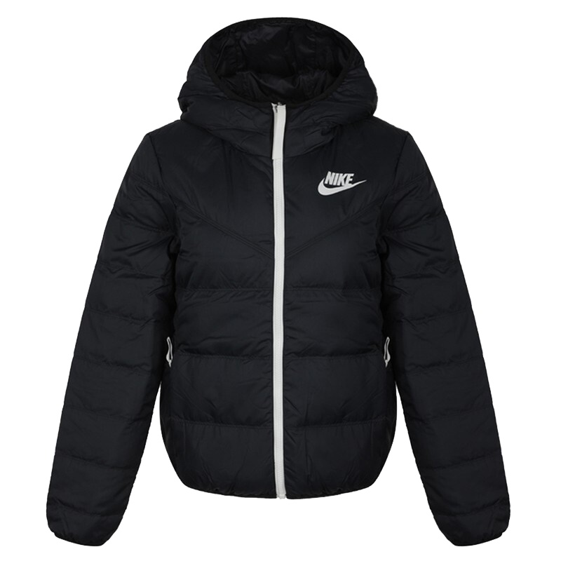 耐克（NIKE）女款连帽灰鸭绒保暖休闲运动羽绒服外套939439-011