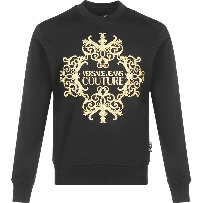 VERSACE JEANS COUTURE 范思哲 男士 棉质圆领长袖卫衣运动衫 B7GZA712 13988