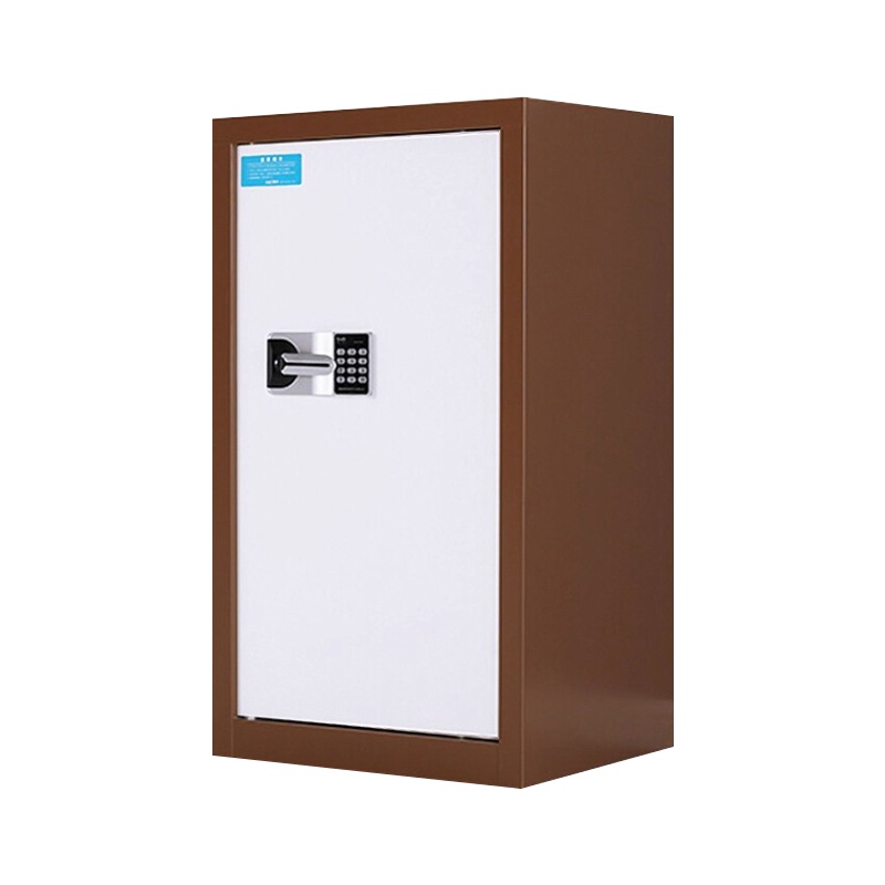 永格保密柜文件柜档案柜保险柜双保险密码柜电子密码锁灰白通门加厚款国宝锁啡套白