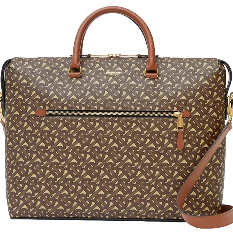 预订 BURBERRY 博柏利 帆布 公文包 手提包 单肩包8022186