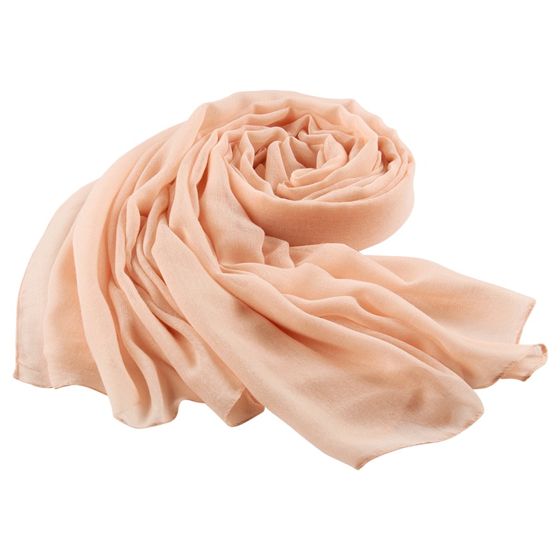 上海故事围巾女百搭棉麻纯色春秋夏季亚麻轻薄围巾文艺防晒披肩