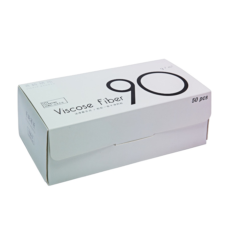 资绮研所一次性洗脸巾棉柔洁面巾擦脸巾家用洗面美容毛巾50抽盒装*3盒