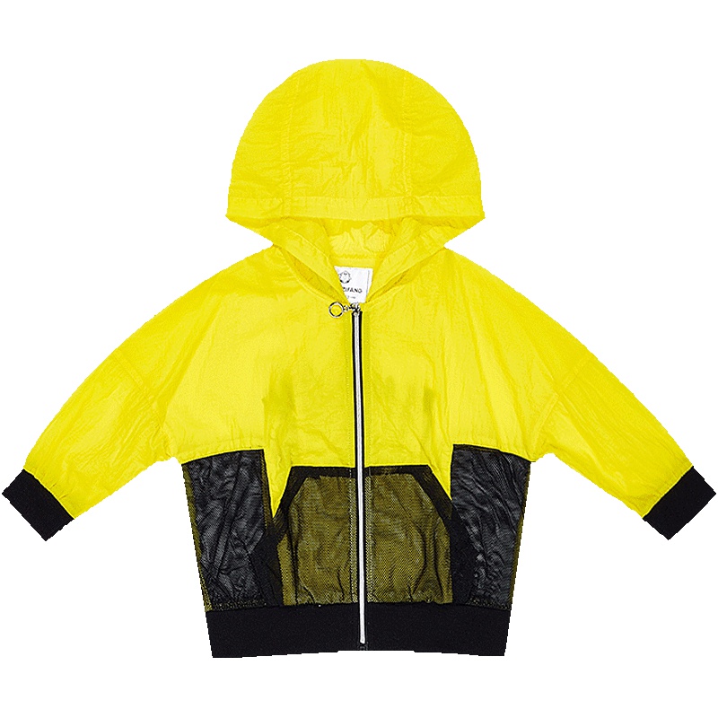 婴姿坊童装男童外出服春夏防晒衣连帽便携折叠轻薄外套