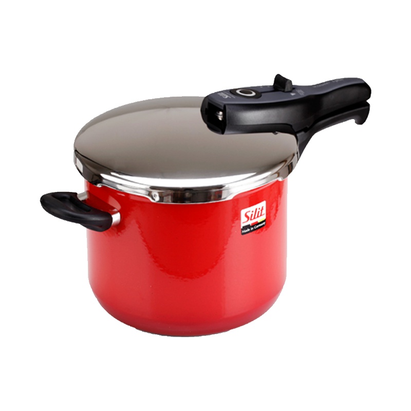 【德国原装进口】福腾宝wmf旗下 喜力特希拉钢 陶瓷涂层高压锅 汤锅 不锈钢奈彩米压力锅 6.5L 红色