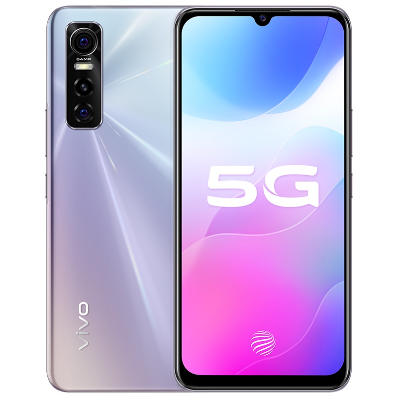 vivo S7e活力版 5G新品手机 8GB+128GB 银月 7.73mm旗舰级轻薄机身 6400W超清后置三摄 3200W高清前置超级夜景自拍 33W闪充强续航 双模5G手机
