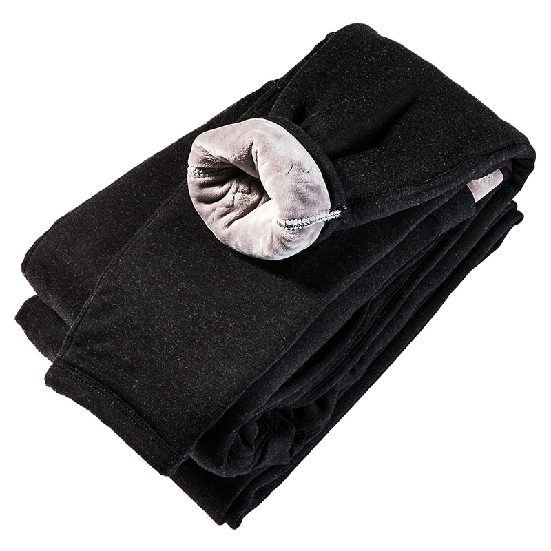 ENK 冬季加绒加厚修身毛裤打底裤紧身三层特加厚棉裤男士保暖裤