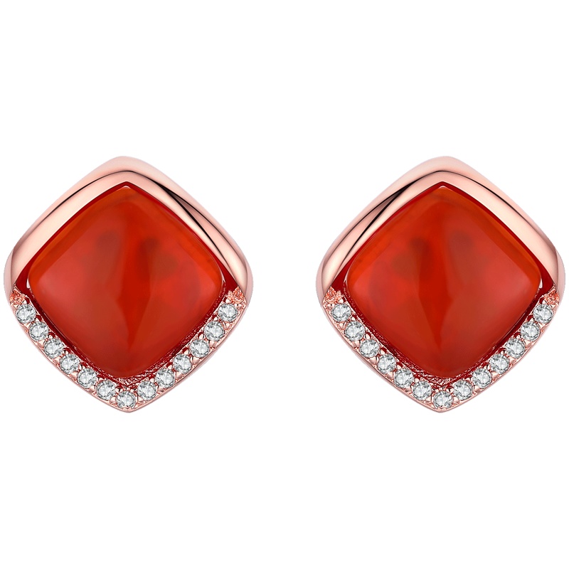 佰色传情BRIR纯银耳环复古气质时尚高级感耳钉时尚气质耳环