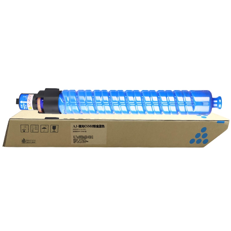 艾洁 MP C5502C型 粉盒 MP C4502 /C5502C型蓝色墨粉盒 适用理光MP C5502C型 22500