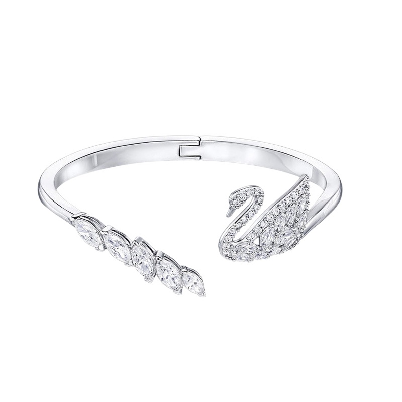 SWAROVSKI 施华洛世奇 人造水晶质感女士天鹅手镯5258396