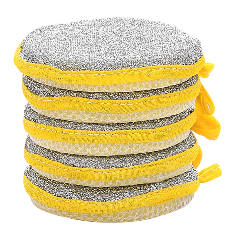 双面洗碗海绵擦厨房刷锅家用清洁油污神奇魔力擦5片装