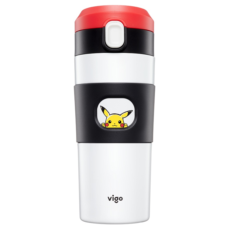 vigo(魅果)皮卡丘不锈钢保温水杯男女儿童大容量咖啡杯便携户外学生简约