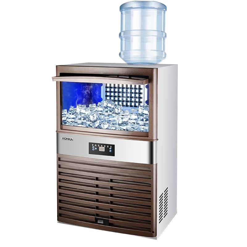 康佳(KONKA)KB-S6制冰机商用预约定时大型方块冰全自动额定495W 10-20分钟出冰45格/次储冰20kg两用