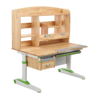 家用学习桌 橡胶木 简约现代 多功能 可调节可升降 学霸系列钢木120H