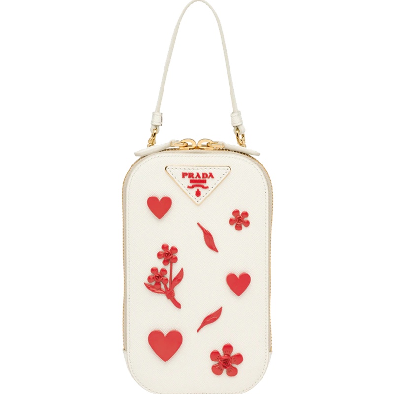 【预定】20春夏款PRADA Saffiano 皮革迷你手袋 10.5*18CM