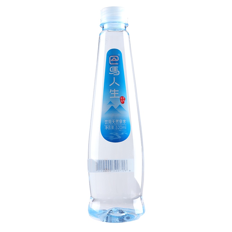 巴马人生泉水520ml*20瓶/箱,天然弱碱、小分子团、富含锶硒等多种微量元素