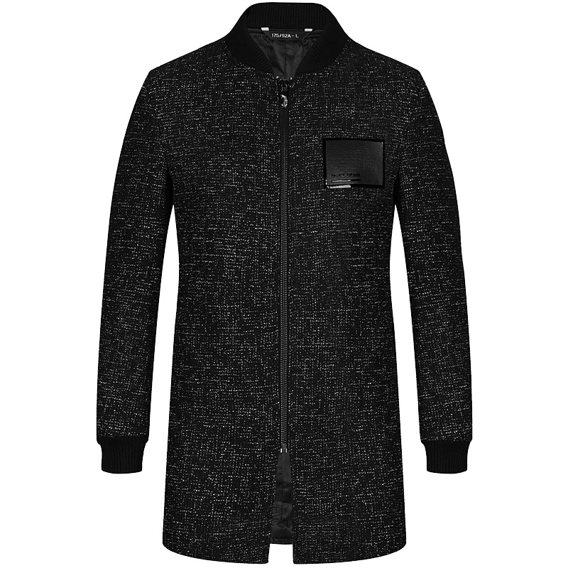 柒牌SEVEN男装毛呢大衣休闲中长款修身毛料大衣外套