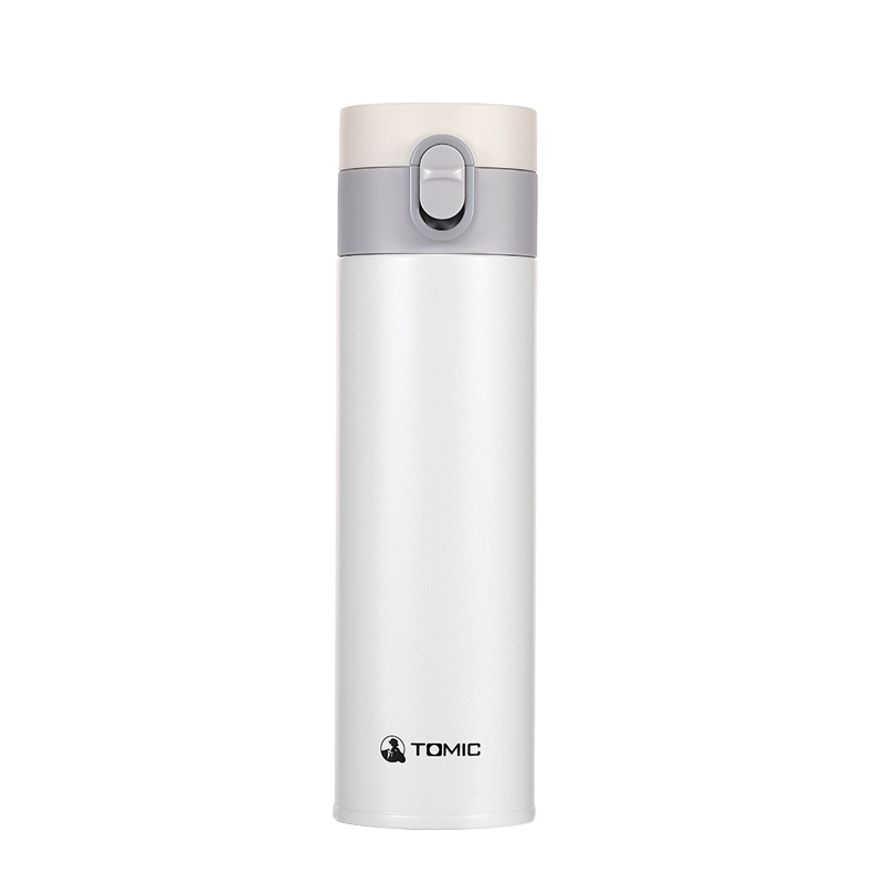 特美刻双层纯钛保温杯茶水分离男女士泡茶杯高端大容量钛杯 钛盖款[内外纯钛]雪花银 410ml