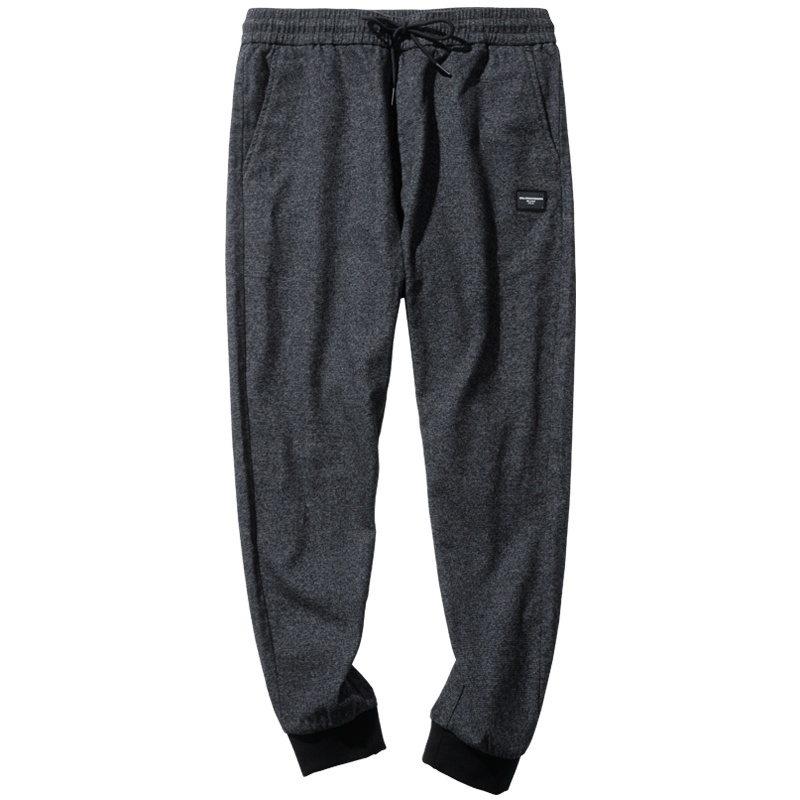 千纸鹤裤子男秋冬新款宽松直筒男士九分运动休闲裤男裤90360