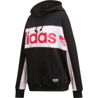 Adidas阿迪达斯三叶女子运动休闲连帽套头衫卫衣