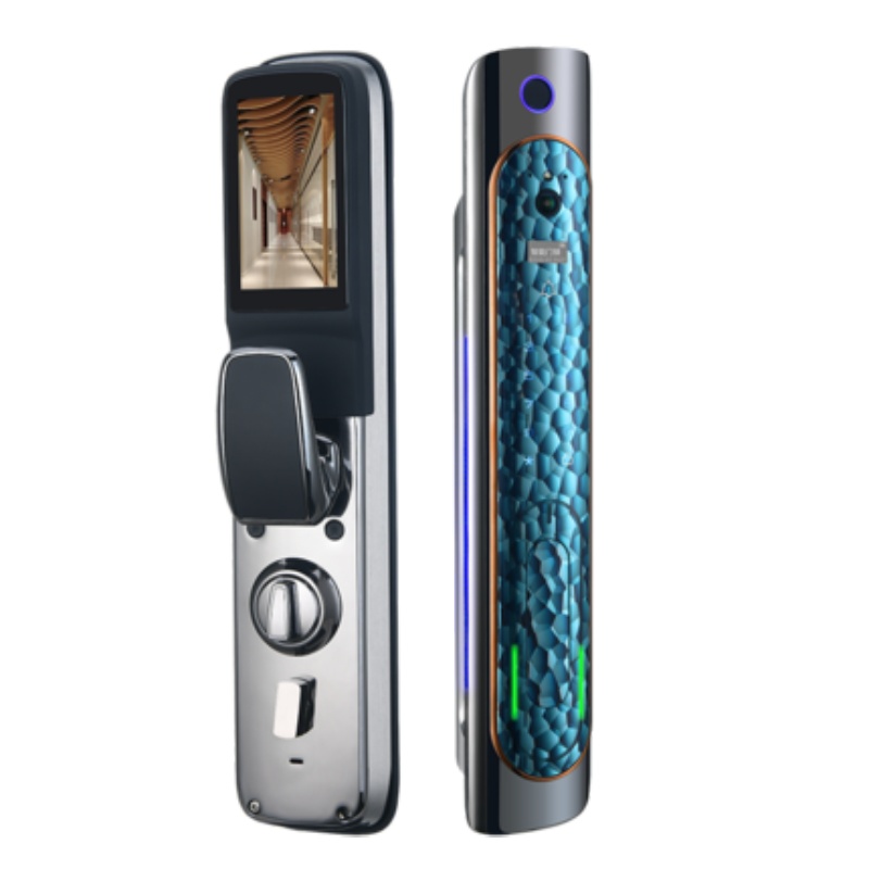 以方科技全自动猫眼智能指纹锁家用防盗门密码锁智能锁自动电子锁磁卡门锁免费安装三年质保