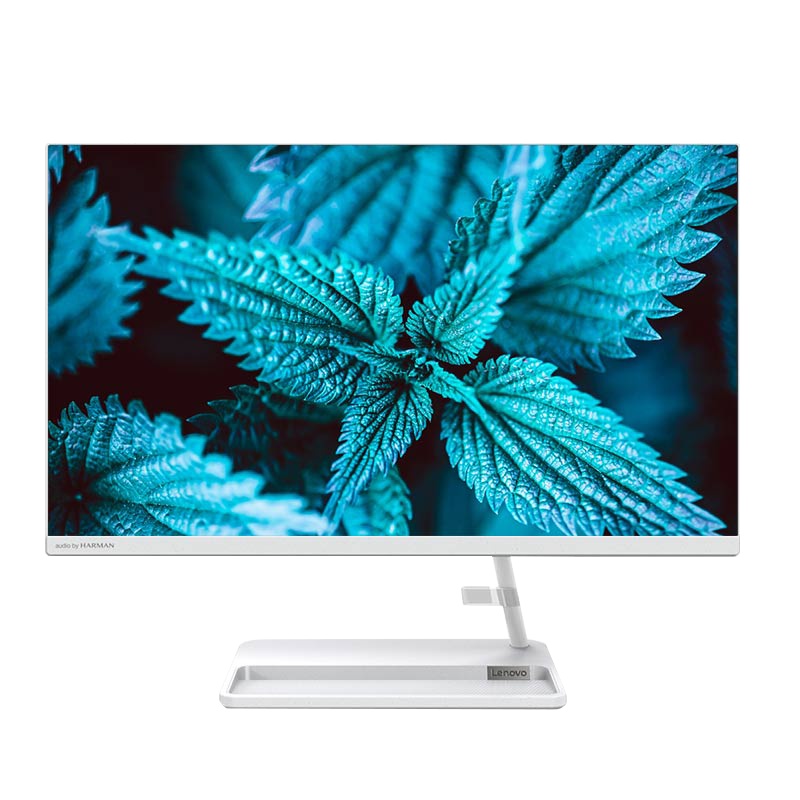 联想(Lenovo)AIO 520 23.8英寸一体机电脑网课商务办公学习台式主机高性能娱乐家用台式机电脑23.8英寸(i5-1135G7 16G 512G SSD 高清全面屏)白