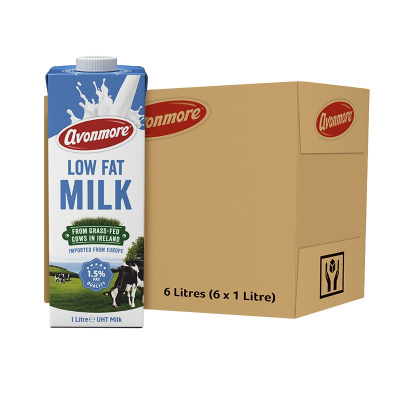 艾恩摩尔(AVONMORE)低脂牛奶1L*6盒整箱 爱尔兰进口