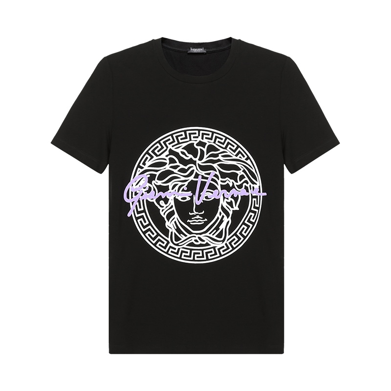 VERSACE 范思哲 送女友 女士 粘纤修身圆领短袖T恤 A88682 A213311