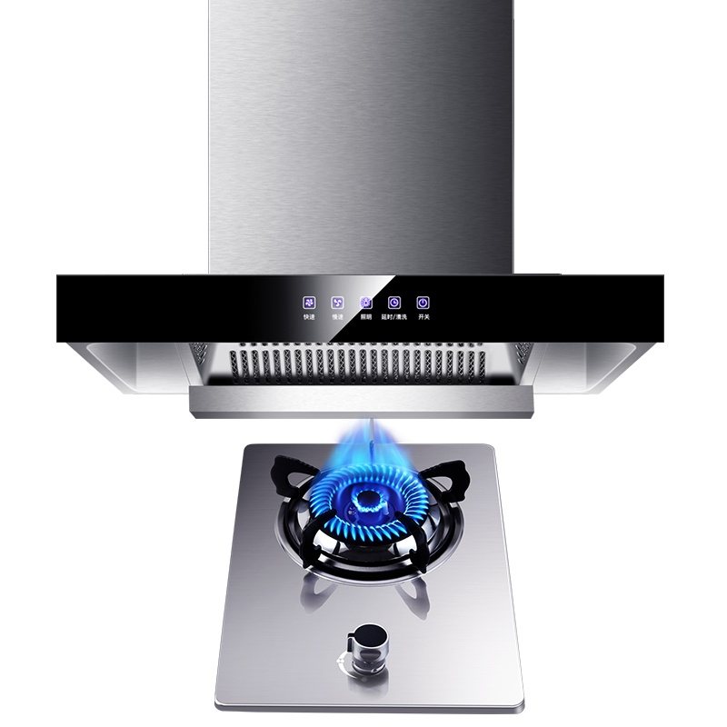 欢呼好太太 600mm小尺寸烟灶套装 自动洗 抽油烟机燃气灶套餐 A10+A1小户型22立方欧式烟机燃气灶两件套 天然气