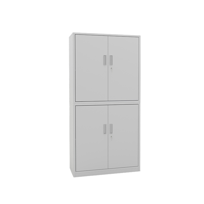 <万保>钢制文件柜 办公家具 上下分体双节柜 四门柜 铁皮资料柜 办公柜 档案柜