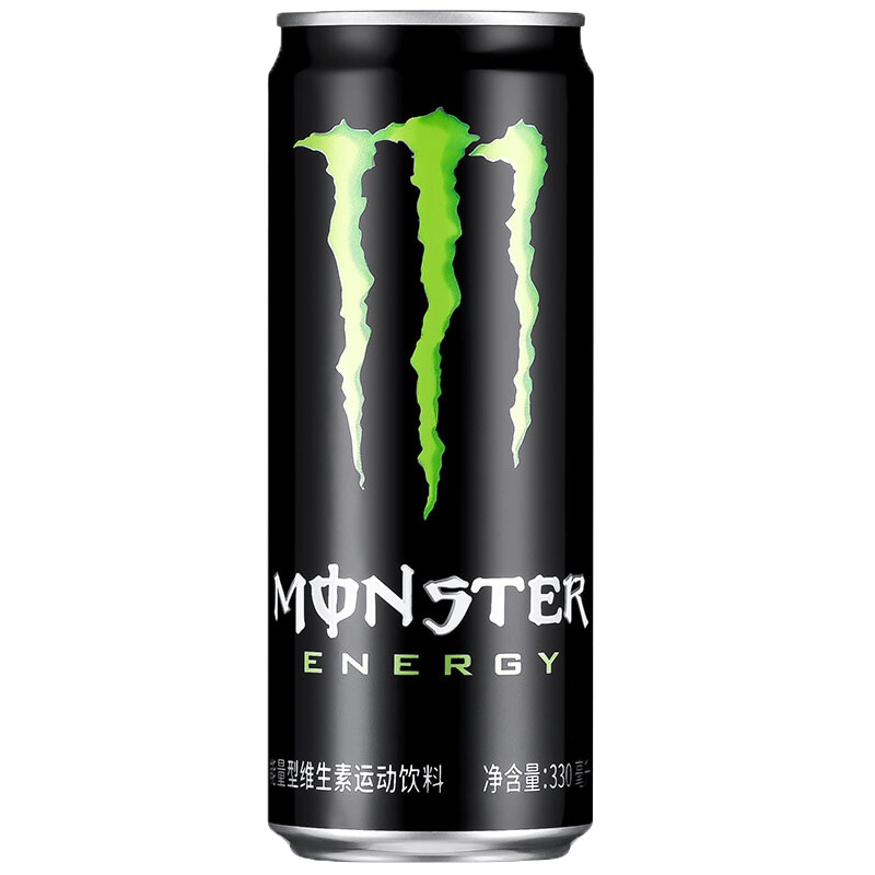 可口可乐魔爪 Monster 维生素饮料 能量型 运动饮料 330ml*24罐 整箱装 新老包装随机发货