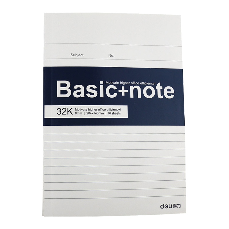 得力(deli)7952-32k/24页无线装订本10本装 笔记本本子 记事本 软抄本 日记本 手帐本 记录本 软面抄