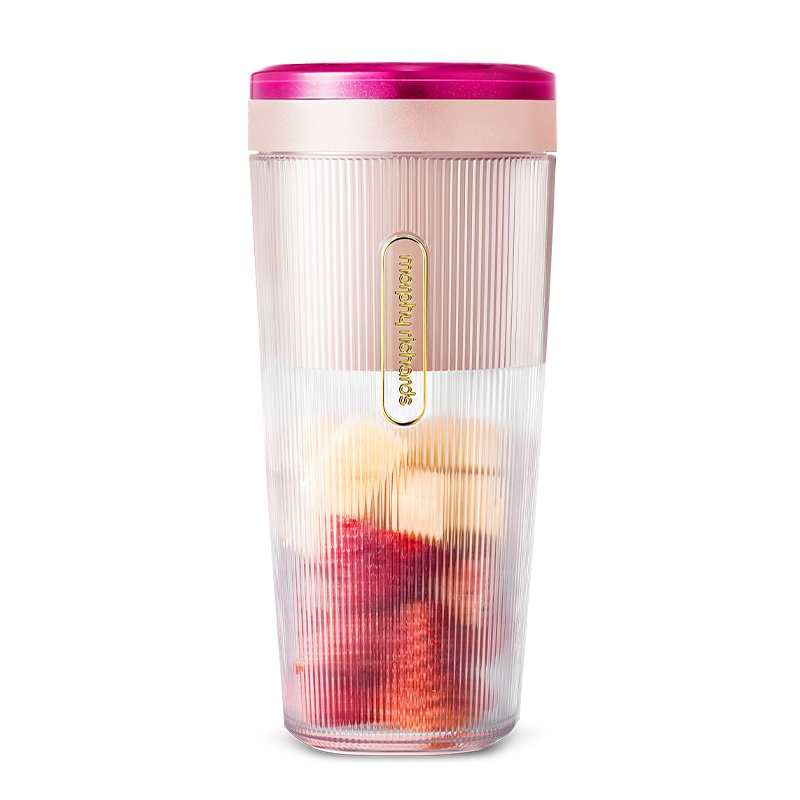 摩飞电器(MORPHY RICHARDS)便携式榨汁机网红无线充电果汁机料理机迷你随行杯MR9800落樱粉