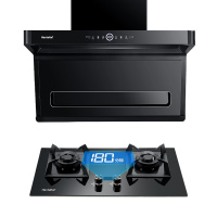 Haotaitai好太太油烟机燃气灶套装家用顶侧双吸7字机D958+2192-D定时灶4.5kw烟灶套餐组合(液化气)
