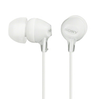 索尼(SONY) MDR-EX15AP 耳机入耳式重低音手机耳麦有线控通话电脑通用耳塞 白色