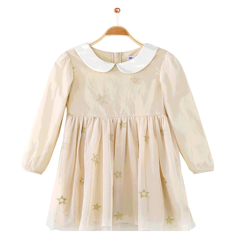 铅笔俱乐部童装2019秋冬新款女童长袖连衣裙中大童裙子儿童洋气裙