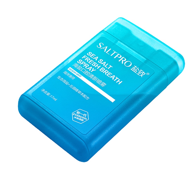 [苏宁宜品认证]盐致口气清新剂喷雾海洋薄荷口腔便携口喷清洁口腔持久型