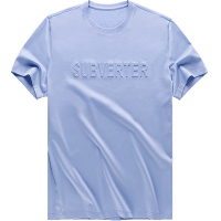 布先生新款纯棉短袖T恤 字母立体印花圆领体恤男士 AT10528